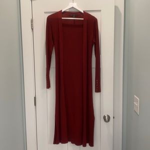 WHBM Burgundy Duster